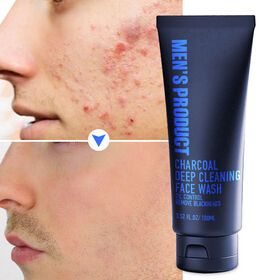 2023 Private Label Face Wash Natural Charcoal Face Cleanser Deep Cleaning Moisturizing Vegan Facial Cleanser For Men