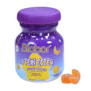 Biobor Orange Flavor Gummy Candy Lutein Ester Starry Gummies Bottle Packing