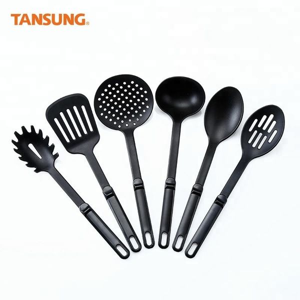 Custom Design 6 Pcs Nylon Kitchen Utensils Cooking Tool Set with Flexible Handle