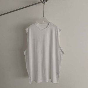 Men's Organic Bamboo Cotton Loose Fit Vest Custom Design Sports Tank Top