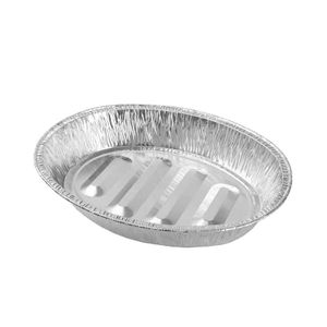 6800ml Disposable Microwave Oven Roast Tray Chicken Aluminum Foil Pan Factory Price BBQ Grill Plate Turkey Pan