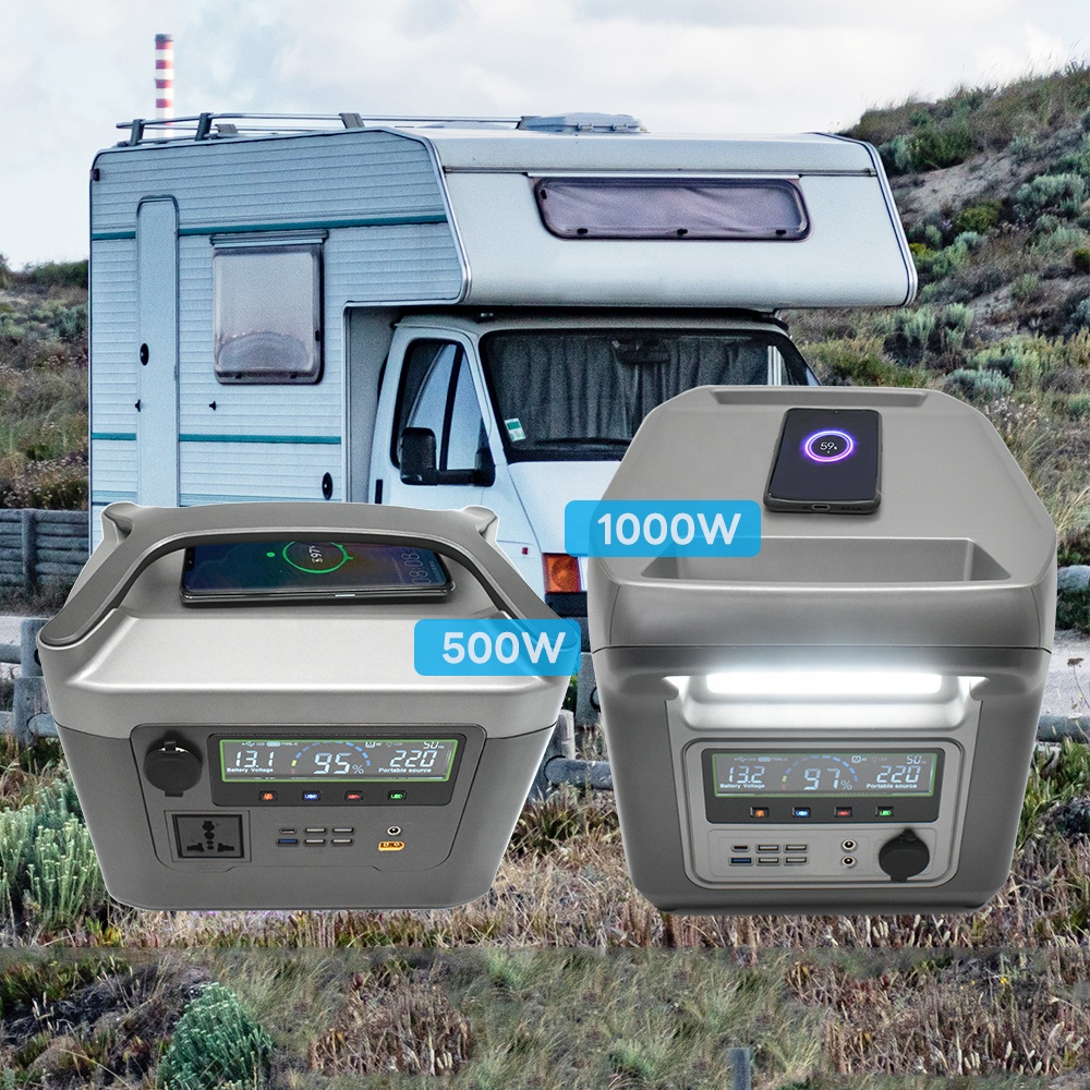 500 Watt 1000 Watt Camping Portable Power Supply 1000w Solar Home Power Station Solar Generator For Household Outdoor