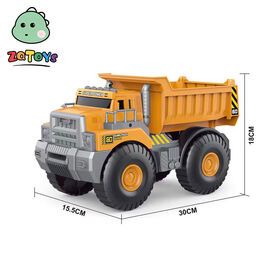 Zhiqu Toys Children's Engineering Vehicle Scene Game Slide Excavator Sprinkler Fire Truck Kindergarten Boy Toy Car Plastic OEM