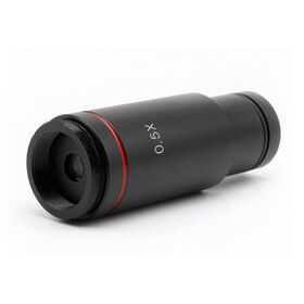 0.5X C Mount 23.2mm Electronic Microscope Adapter Eyepiece Reduction Lens Microscope Camera Lens for Microscope CCD Camera