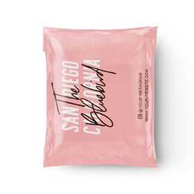 Boutique Clothes Packaging Poly Mailers Print Shipping Bags Plastic Pink Mailing EnvelopePopular