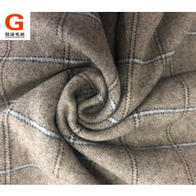 Wool fabric mill direct supply plaid tartan customize cashmere wool fabric