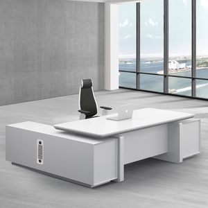 Durable best price modern solid wood executive table CEO desk manager table  certificate laptop desk for boss