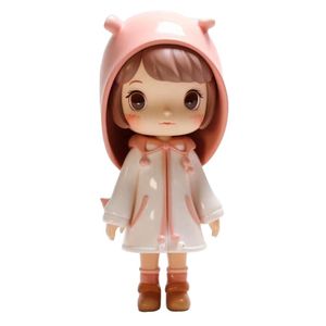 OEM PVC Hat Girl Action Figures  Resin Figure Toys Promotional Gifts Cartoon Blind Box Ornament Employee Gift