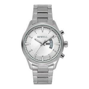 2024 Bewell Customized Gift Watch Stainless Steel Man Wrist Quartz Stainless Steel Watch for Men
