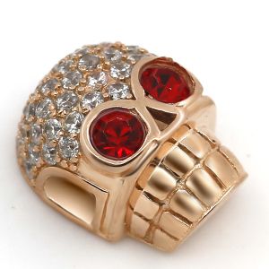 Wholesale 925 sterling silver jewelry skull design european custom beads silver