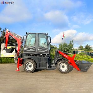 Yaweh Hot Selling  Ce Factory price Manufacturer Tractor 4x4 Back hoe Loader China Wheel Mini Excavator