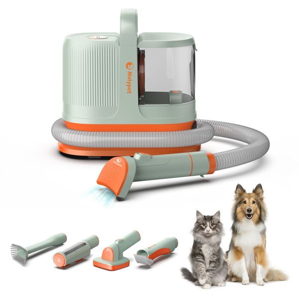 2023 top selling Pet Vacuum Cleaner Electric Clipper Slicker Patpet Cleaning Dog And Cat Hair Fur Grooming Brush Kit