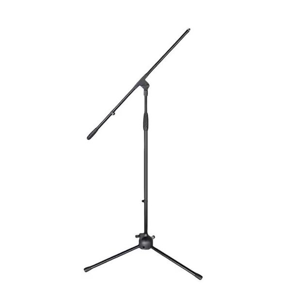 MS002 Professional Microphone Floor Stand, Metal Tripod Microphone Stand, Professional Portable Microphone Stand Set