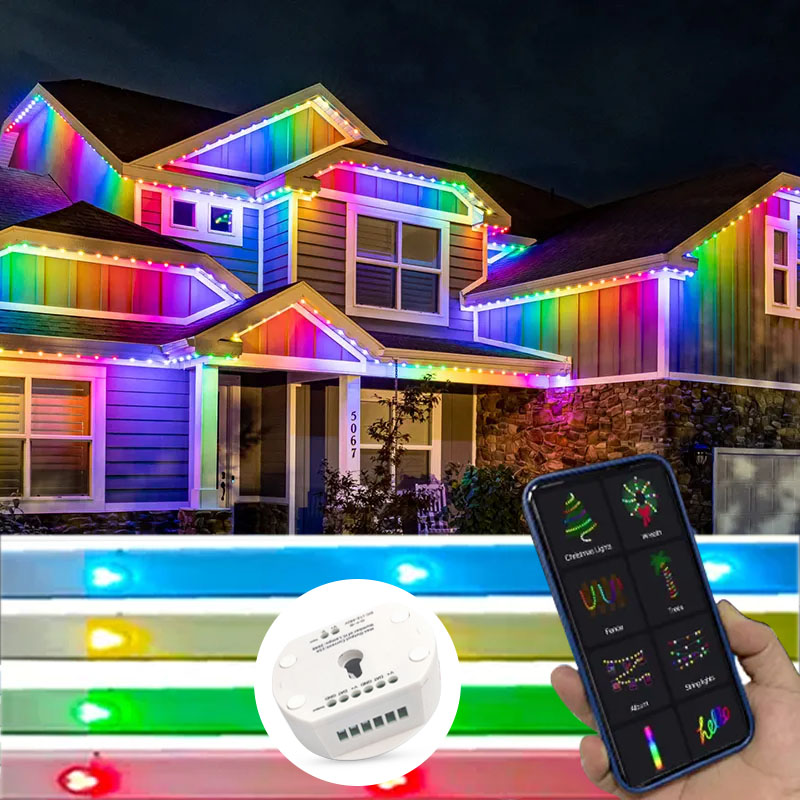 Shenzhen Illuminate World Technology Co., Ltd. UCS2904 Rgbw Aluminum Track Christmas Decorations Outdoor Point Led light 30mm 12V IP68 Permanent Holiday Lights