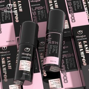 Missglue wholesale custom lash cleanser eyelashes cleaning shampoo private label lash cleanser eyelash extension foam shampoo