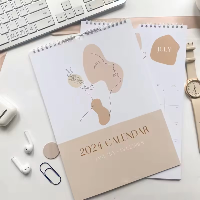 Oem Wall Calendar Customized Art Paper Printing Calendar For Women