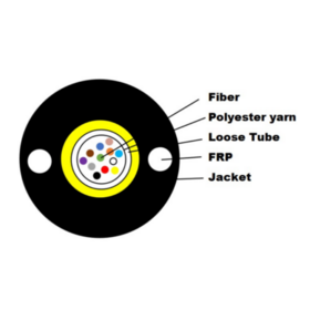 Fiber Optic Cable 5.0mm Round Micro Drop Cable Uni-tube Bend Insentive 1 Core Optical Fiber G657A1 fibre optic cable