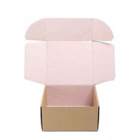Black Folding Small Tuck Top Corrugated Cardboard Paper Boxes Carton Post Mailing Subscription Packaging box with logoPopular