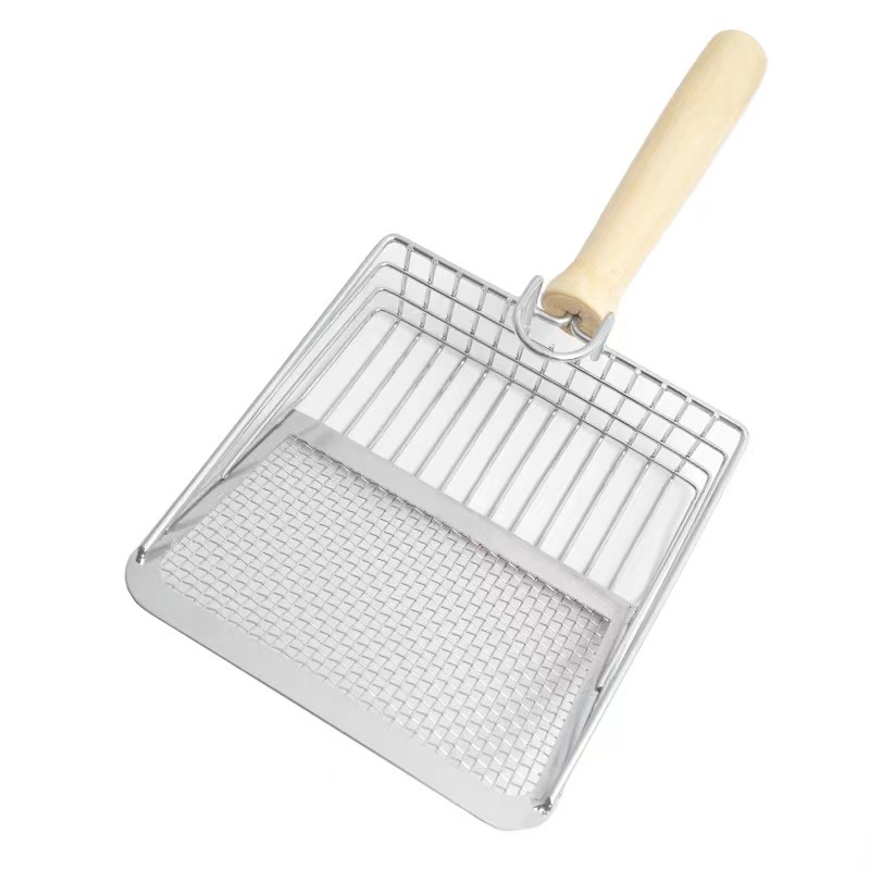 Yiwu Jibi E-Commerce Firm Wholesale Pet Suppliers Metal Cat Litter Shovel Self Cleaning Cat Large Litter Scooper Shovel for Cats with Foam Handle
