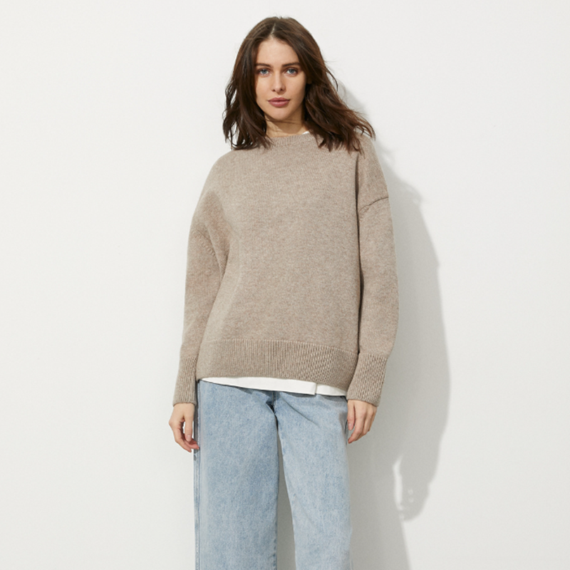 Women Sweater Long Sleeve Knitted Pullover Knitted Woolen Clothing Manufacturers Custom