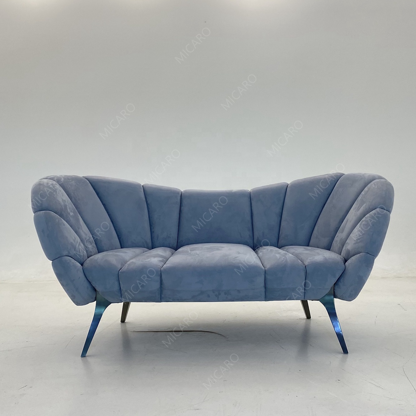 High quality living room furniture set fabric or leather 3 seat designer sectional small sofa