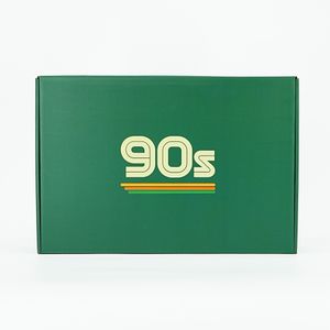 Free Design Manufacturer Large Green Color Printed Football Cardboard Box Mailing Apparel Box Corrugated With Insert