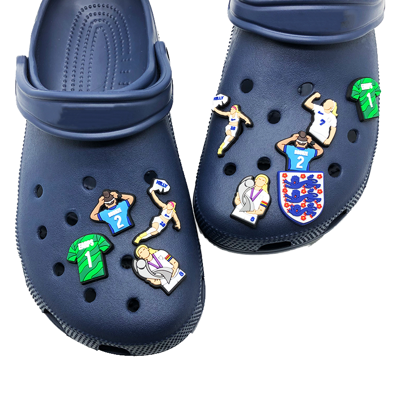 Quanzhou Jinjiang Youtuojin Trading Co., Ltd. shoe charm building blocks strap shoe charms fabric england soccer team Premier League shoe charms australian theme