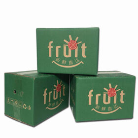 Recycle Wholesale Custom Corrugated Folding Mango Apple Orange Banana Tomato Fruit Vegetable Packaging Shipping Carton Box