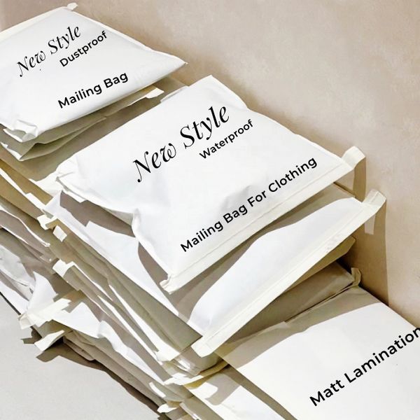 Custom Logo 2023 New Style Waterproof Dust proof White Envelope Kraft Woven Mailing Bags For Clothing