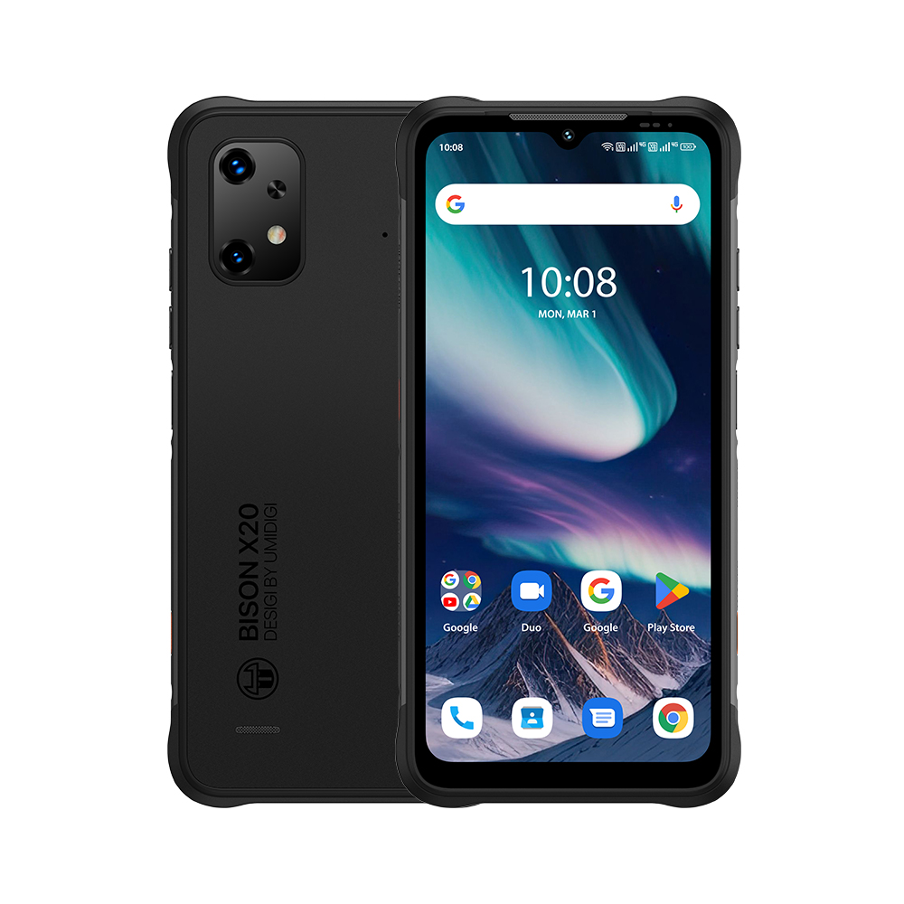Shenzhen Umi Intelligent Technology Co., Ltd. UMIDIGI BISON X20 Rugged Mobile Phones NFC MTK Helio P60 Octa-Core 6GB 128GB 6.53" HD Android 13 6000mAh Battery