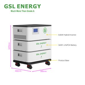 GSL ENERGY High Voltage 51.2V 10kwh Solar Energy Storage System Stackable Lithium Ion Battery All-in-One Lifepo4 Batteries Split