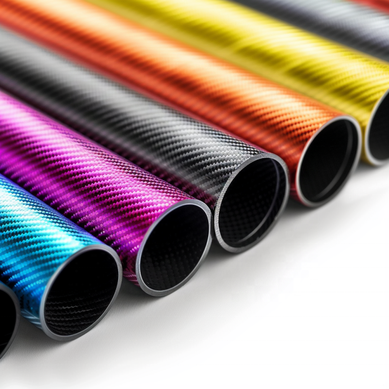 Hejian Ruifeng Composite Material Co., Ltd. The most popular high-quality buy carbon fiber pipe tube colour tubing fibre 3k 1000mm tapered carbon fiber tube