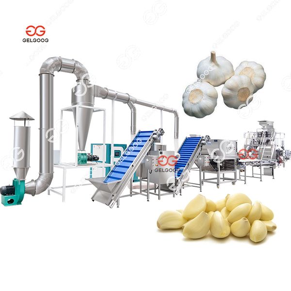 Industrial Garlic Peeling Packing Machine Full Production Line Equipment Automatic Industrial Garlic Peeling Machine Line