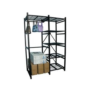 Stackable Multi-Tier Storage Organizer Foldable Clothes Rack