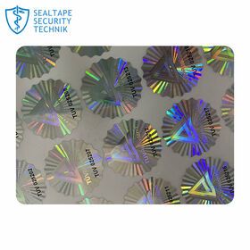 Adhesive Paper A4 Sheet Personalized Uv Printing Antifake Silver 3D Laser Hologram Stickers