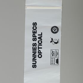 Compostable and Biodegradable Clear Zipper Pouch Zip Lock Bags Custom Design With Logo