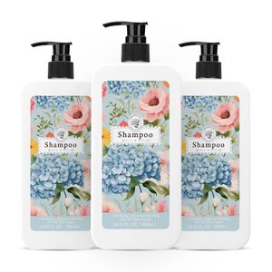 500ML (16.91fl oz) Floral Scent Shampoo - Nourishing and Moisturizing for All Hair Types