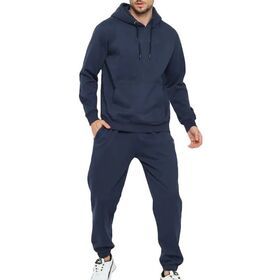 Latest Design 2022 OEM Clothing Men New Sweatsuit Set 2 Piece Custom Your Own Logo Pullover Hooded Tracksuit For Men
