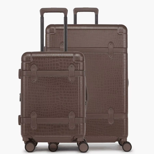 Travel Suitcase Sets 2-Piece Luggage Set Vintage Fashion Carry on Set Customized by Designer for Men and Women