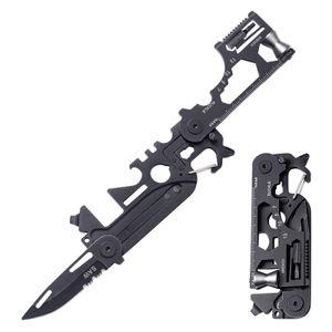 Multifunctional Outdoor Tool Combination Card Folding Knife Mini Bike Repair EDC Camping Gear Equipment