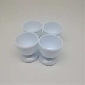 Inexpensive Plastic egg cups set of 4 breakfast egg holder kitchen tools easy clean poacher coquetiers Tazas para fast food