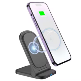 High Quality Folding QC3.0 Wireless Phone Charger 15W Portable Fast Charging Wireless Charger Stand