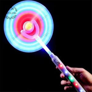 Led Glowing Windmill Toy Flashing Light Up LED Spinning  Windmill Strip Shape Child Toy Gift