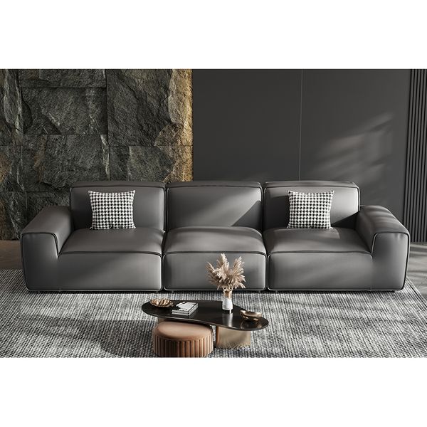 Manufacturer Direct Sale Modern Minimalist Customized Leather Sofa Furniture Fabric Sectional Sofa Set Living Room Furniture