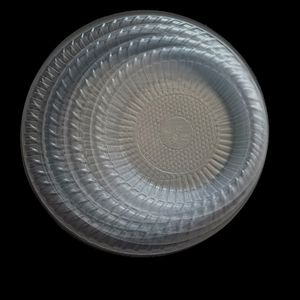 Biodegradable Disposable 6 7 9 inch Cornstarch Corn Starch CPLA Plastic Round Plates