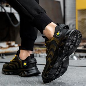 Hot selling steel toe safety shoes cushioning button adjust safety work shoes  safety shoes industrial