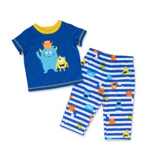 2020 Kids Boys Custom OEM Sublimation Toddler Clothing 3 Piece Set Baby Sleepwear Pajama Set