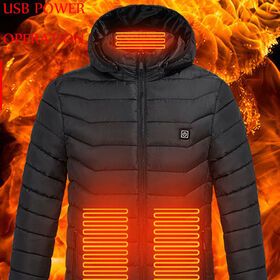 Veste Chauffante Customized Logo 5V Heating Clothing Winter Waterproof Usb Thermal Puffer Heated Jacket For Men Women
