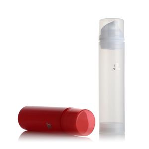 Popular sustainable 100ml 150ml pp custom color cosmetic airless bottles with lotion pump resistant luxury serum packaging