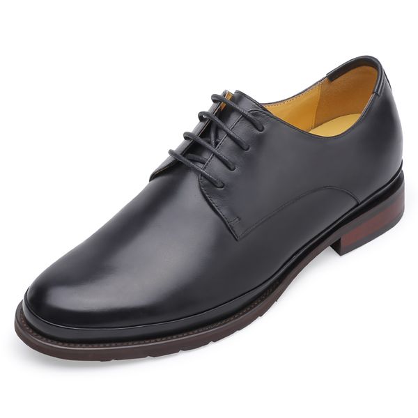 Wholesale Leather Shoes Lace-up Gentleman Office Work Derby Mens Dress Shoes Men's Business Formal Black Men Shoes for Winter